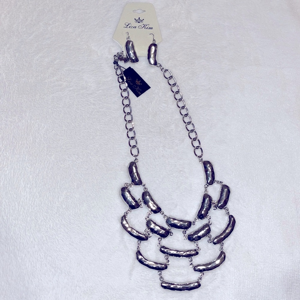 Statement Necklace And Earring Set - image 1